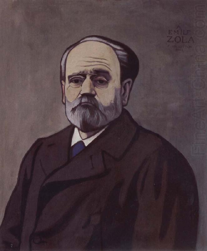 Felix Vallotton Portrait decoratif of Emile Zola china oil painting image